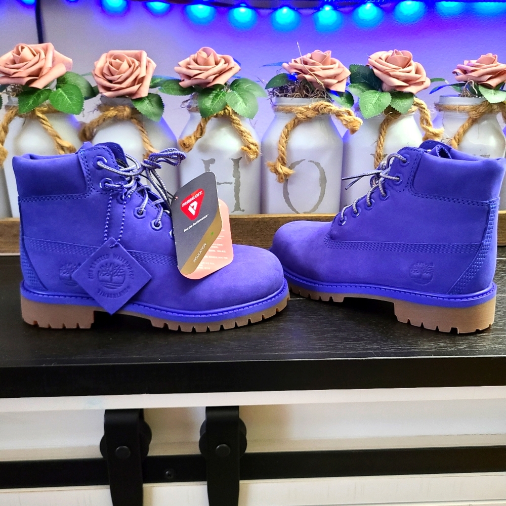 Timberland Boots Unisex ( Violet) Size 13.5